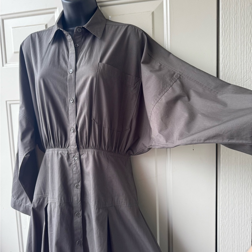 APIECE APART
Deep Olive Pietra Maxi Shirt Dress Size 2 - Picture 10 of 16